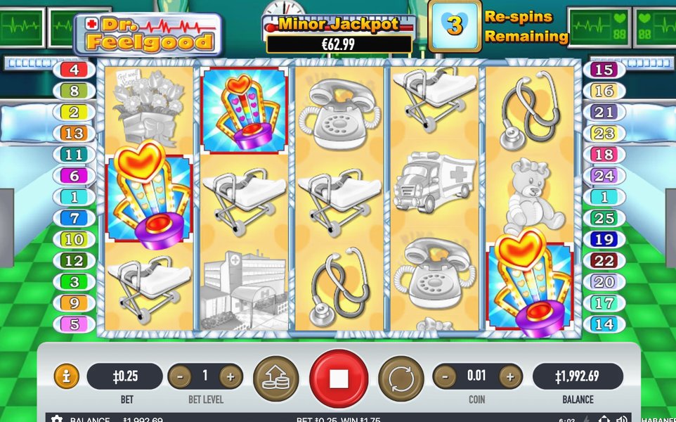 Re-spin Feature mit gehaltenen Walzen 1 und 5