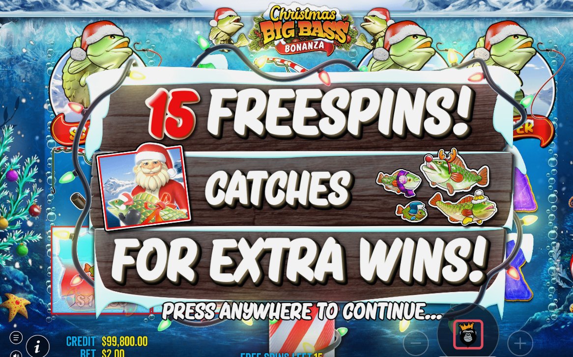 Die Walzen während der Free Spins